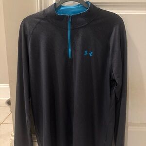 LG Black and Blue HeatGear Pullover